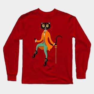 Festive Cat Long Sleeve T-Shirt